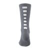 Augusta Sportswear Color Block Crew Socks, Graphite/White, S view 1