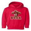 Baku Apparel San Francisco Fans Nick Bosa Bosa PIC Little Kids Girls Boys Toddler Hooded Sweatshirt (Red, 2T) view 1