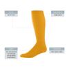 Augusta Sportswear Wicking Athletic Socks Gold S view 2