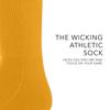Augusta Sportswear Wicking Athletic Socks Gold S view 3