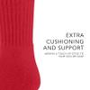 Augusta Sportswear Soccer Socks, Red, L view 3