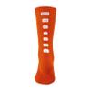 Augusta Sportswear Color Block Crew Socks, Orange/White, S view 1
