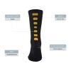 Augusta Sportswear Color Block Crew Socks, Black/Gold, XL view 3