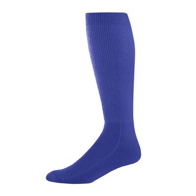 Augusta Sportswear Wicking Athletic Socks Purple M
