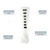 Augusta Sportswear Color Block Crew Socks, White/Black, S view 2