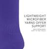 Augusta Sportswear Elite Multi-Sport Socks, Purple, M view 3