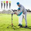 Storgem Batting Baseball tee Softball, Easy to Adjustable Height,Portable Tripod Stand Base Tee for Hitting Training Practice,with Carrying Bag (Black Red Pro) view 2