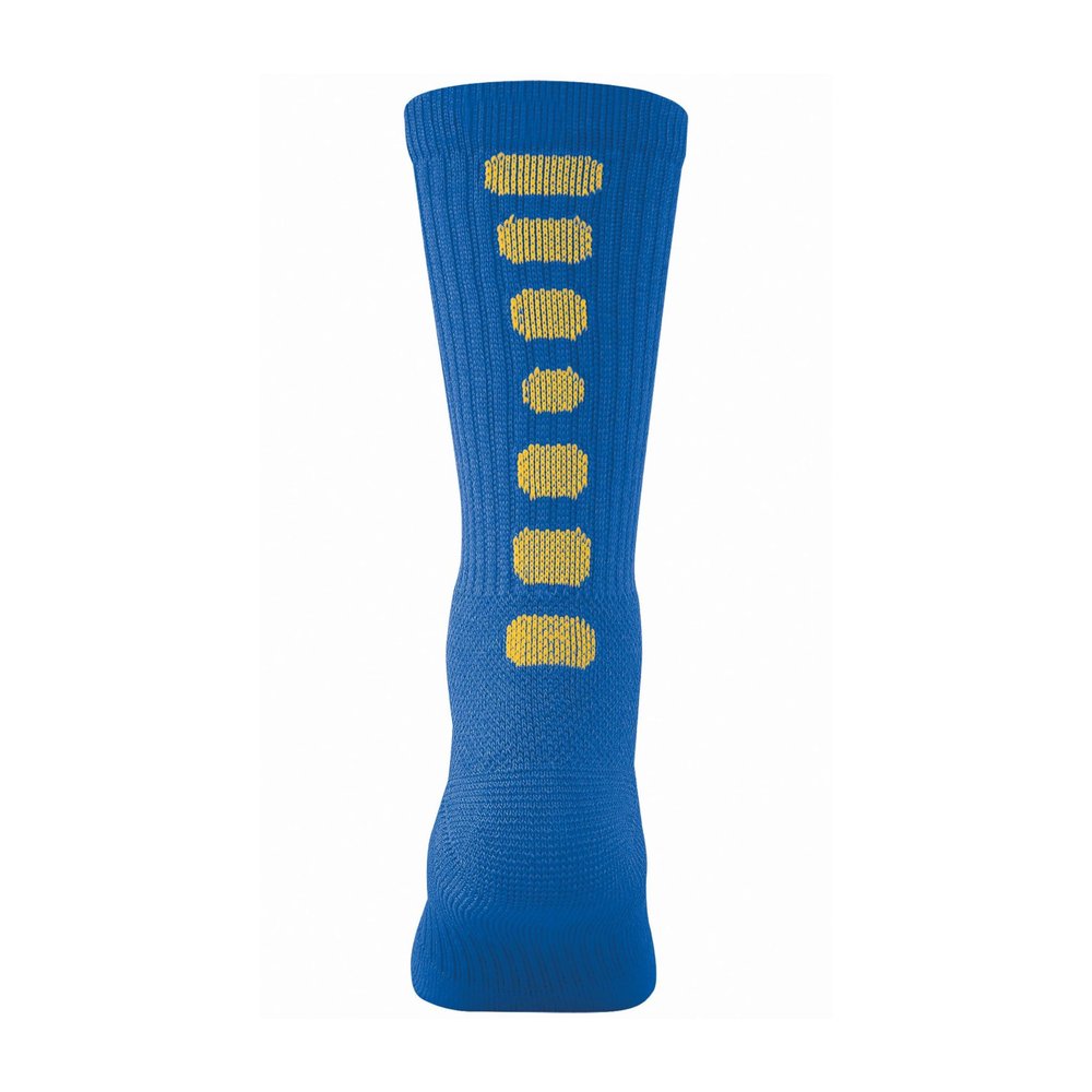 Augusta Sportswear Color Block Crew Socks, Roy/Gold, L
