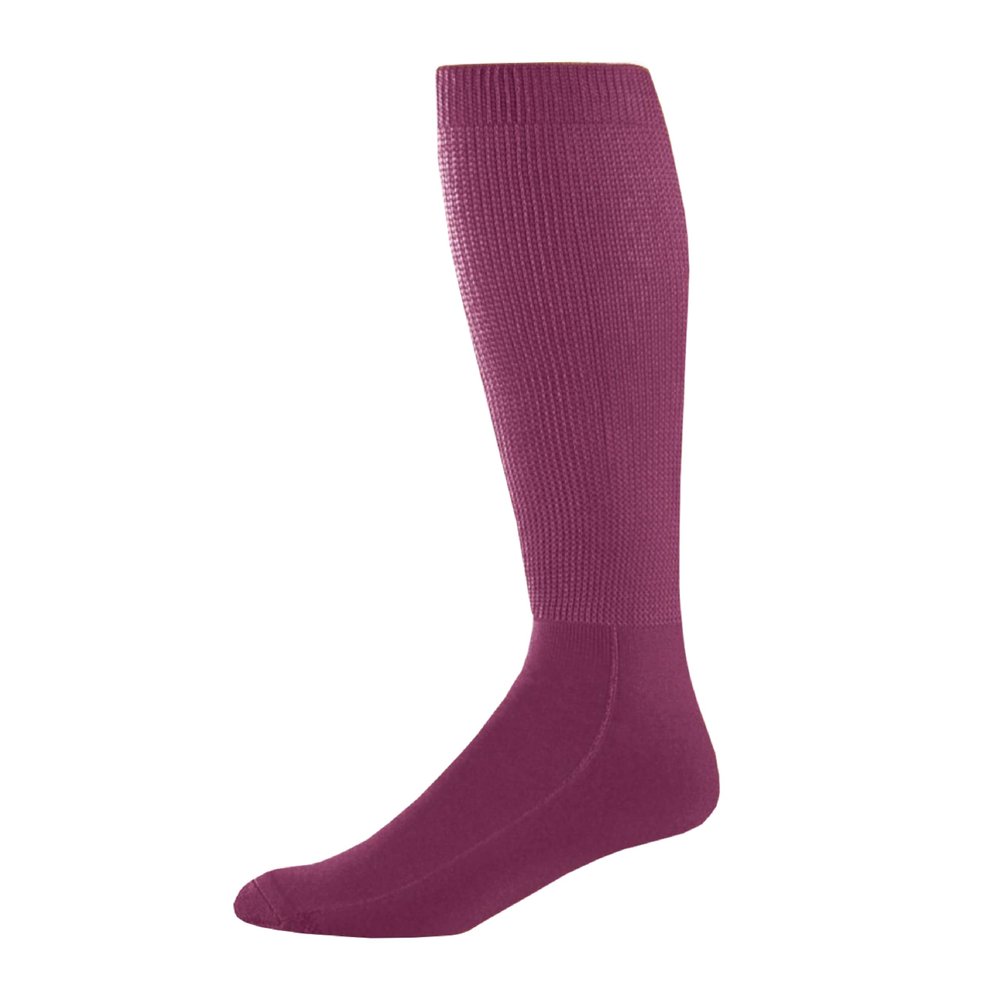 Augusta Sportswear Wicking Athletic Socks Maroon L