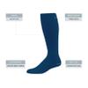 Augusta Sportswear Elite Multi-Sport Socks, Navy, S view 2