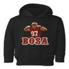 Baku Apparel San Francisco Fans Nick Bosa Bosa PIC Little Kids Girls Boys Toddler Hooded Sweatshirt (Black, 5T) view 1