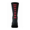 Augusta Sportswear Color Block Crew Socks, Black/Red, M view 1
