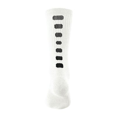 Augusta Sportswear Color Block Crew Socks, White/Black, XL