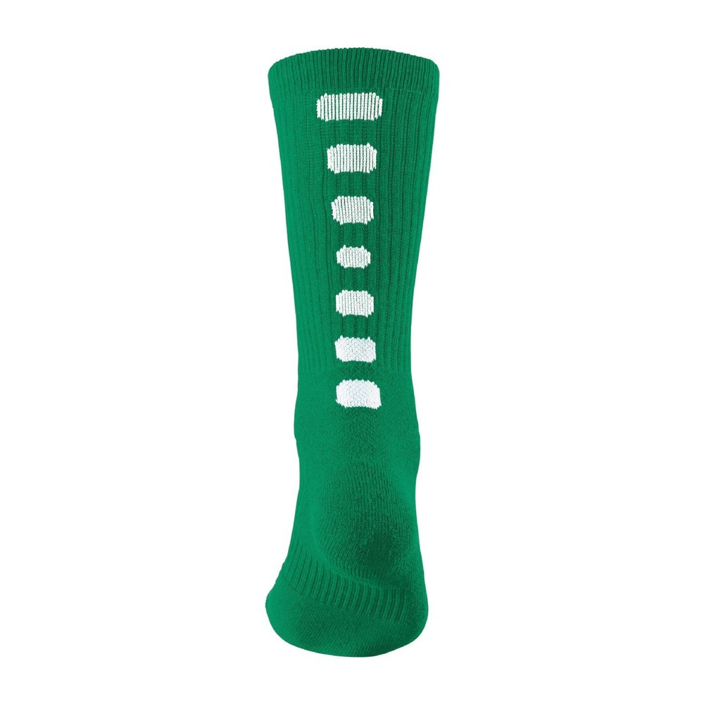 Augusta Sportswear Color Block Crew Socks, Kelly/White, M