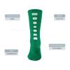 Augusta Sportswear Color Block Crew Socks, Kelly/White, M view 3