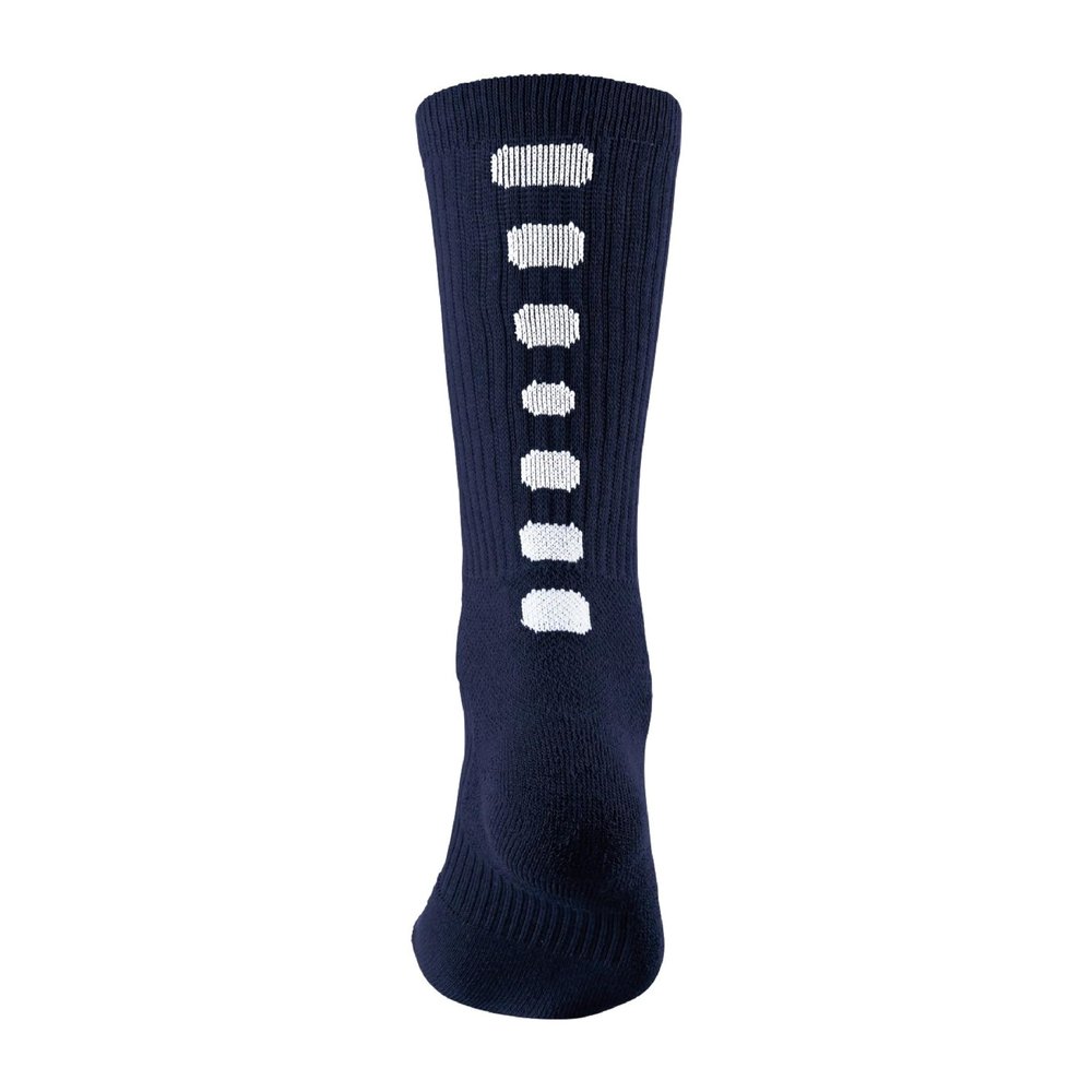 Augusta Sportswear Color Block Crew Socks, Navy/White, M