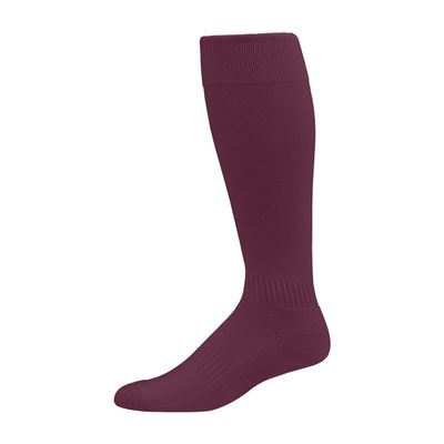 Augusta Sportswear Elite Multi-Sport Socks, Maroon, S