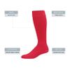 Augusta Sportswear Elite Multi-Sport Socks, Red, M view 2