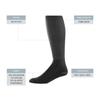 Augusta Sportswear Wicking Athletic Socks Black S view 2