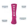 Augusta Sportswear Color Block Crew Socks, Power Pink/White, S view 3