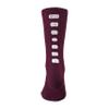 Augusta Sportswear Color Block Crew Socks, Maroon/White, XL view 1