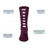 Augusta Sportswear Color Block Crew Socks, Maroon/White, XL view 3