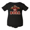 Baku Apparel San Francisco Fans Nick Bosa Bosa PIC Little Infant Baby Short Sleeve Bodysuit (Black, 18M) view 1