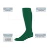 Augusta Sportswear Wicking Athletic Socks Dark Green S view 2
