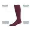 Augusta Sportswear Elite Multi-Sport Socks, Maroon, M view 2