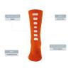 Augusta Sportswear Color Block Crew Socks, Orange/White, XL view 2