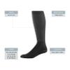 Augusta Sportswear Wicking Athletic Socks Black L view 2
