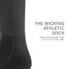 Augusta Sportswear Wicking Athletic Socks Black L view 3
