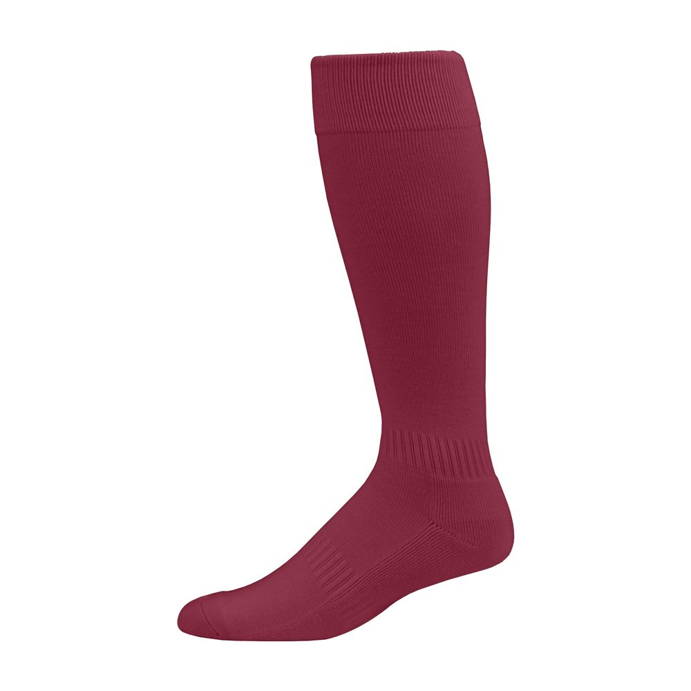 Augusta Sportswear Elite Multi-Sport Socks, Cardinal, M