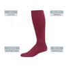 Augusta Sportswear Elite Multi-Sport Socks, Cardinal, M view 2