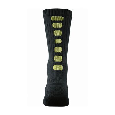Augusta Sportswear Color Block Crew Socks, Black/Lime, XL