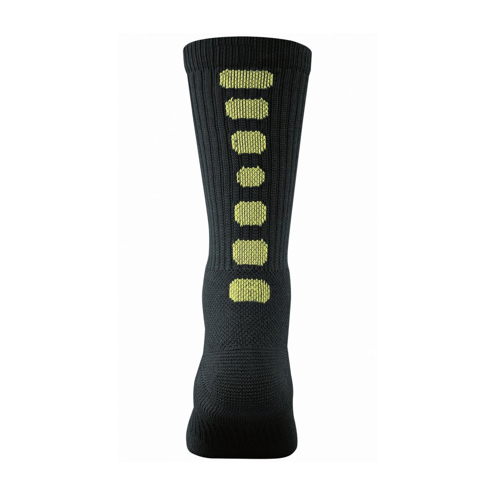 Augusta Sportswear Color Block Crew Socks, Black/Lime, XL