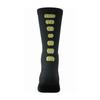 Augusta Sportswear Color Block Crew Socks, Black/Lime, XL view 1