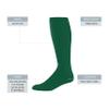 Augusta Sportswear Wicking Athletic Socks Dark Green L view 2
