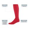 Augusta Sportswear Wicking Athletic Socks Red S view 2