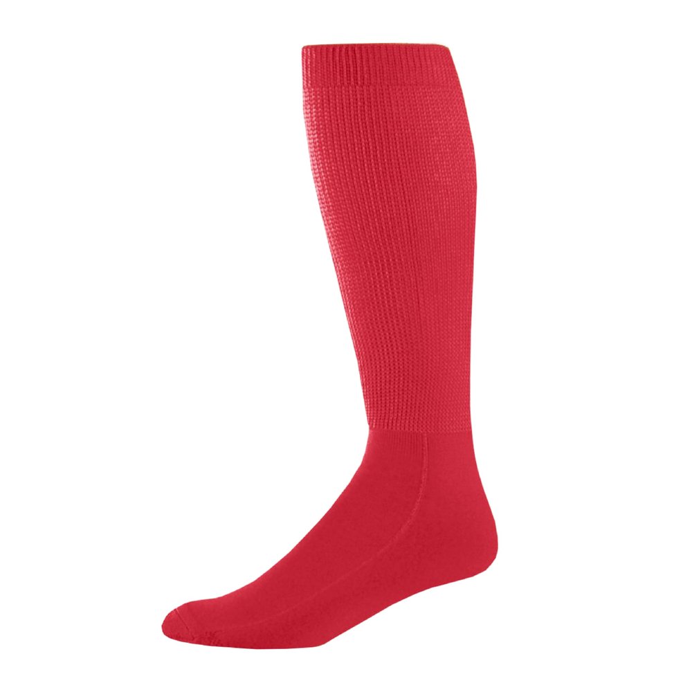Augusta Sportswear Wicking Athletic Socks Red M