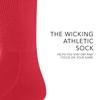Augusta Sportswear Wicking Athletic Socks Red M view 3