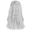 ANOGOL Hair Cap+(1 Necklace) Silver White Wigs Men Long Curly Silver White Wigs for Comic Con wigs with Necklace Costume Wig for Halloween for Party view 4