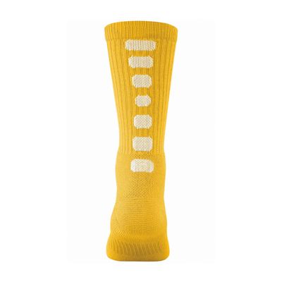 Augusta Sportswear Color Block Crew Socks, Gold/White, XL