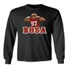Baku Apparel San Francisco Fans Nick Bosa Bosa PIC Men's Long Sleeve T-Shirt (Black, XX-Large) view 1
