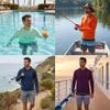 INGEAR Mens UPF 50+ Sun Hoodie  Lightweight UV Protection Shirt with Pocket, Quick-Dry SPF Rashguard for Fishing, Running, Hiking & Swimming (Purple, Medium) view 2