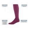 Augusta Sportswear Wicking Athletic Socks Maroon S view 2