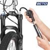 Beto Bike Tire/Shock Pump MTB, 300psi High Pressure for Rear Shock & Suspension Fork, Mountain Bike/Motorcycle, Schrader & Presta Valve Adapter, with Dial-Gauge/Bleed Valve/Mounting Bracket view 2