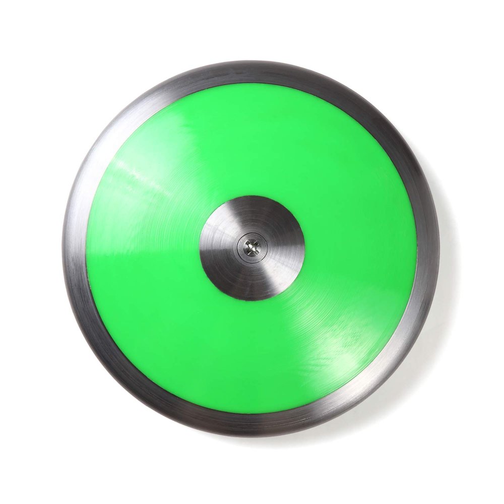 Village Variety discus for Practice Nylon, Track and Field Throwing Discus 1kg 1.5kg 1.75kg 2kg 2.25kg 2.5kg(green 2.2lbs(1kg))