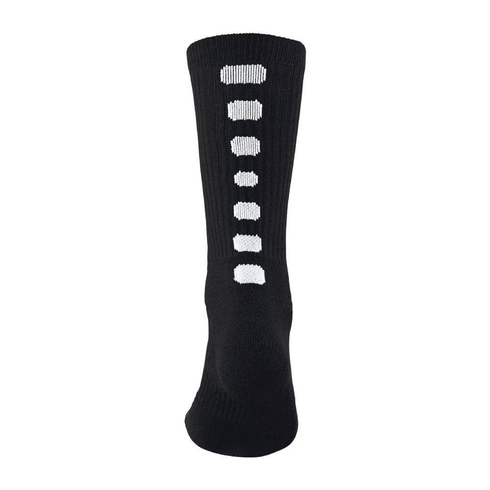 Augusta Sportswear Color Block Crew Socks, Black/White, M