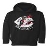 Baku Apparel Cincinnati Fans Mike Moose Old Logo Little Kids Girls Boys Toddler Hooded Sweatshirt (Black, 2T) view 1